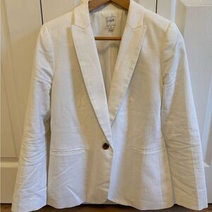 J Crew blazer in stretch linen blend, size 6